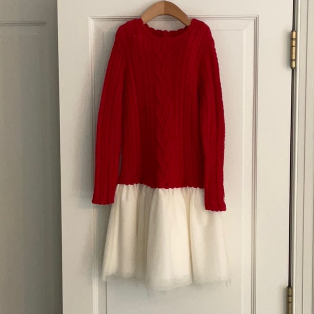 Polo by Ralph Lauren Red Cable Knit Sweater
